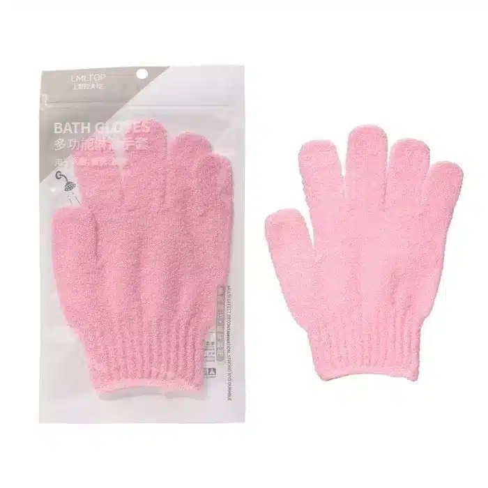 LMLTOP Bath Gloves – Pink/Purple/Off White/ Blue