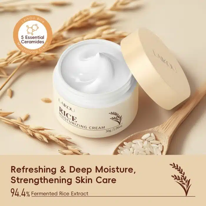 Laikou Rice Moisturizer Cream Review Click to enlarge LAIKOU Rice Moisturizer Cream LAIKOU Rice Moisturizer Cream effact LAIKOU Rice Moisturizer Cream review Laikou Rice Moisturizer Cream Hydration Rice – 30g
